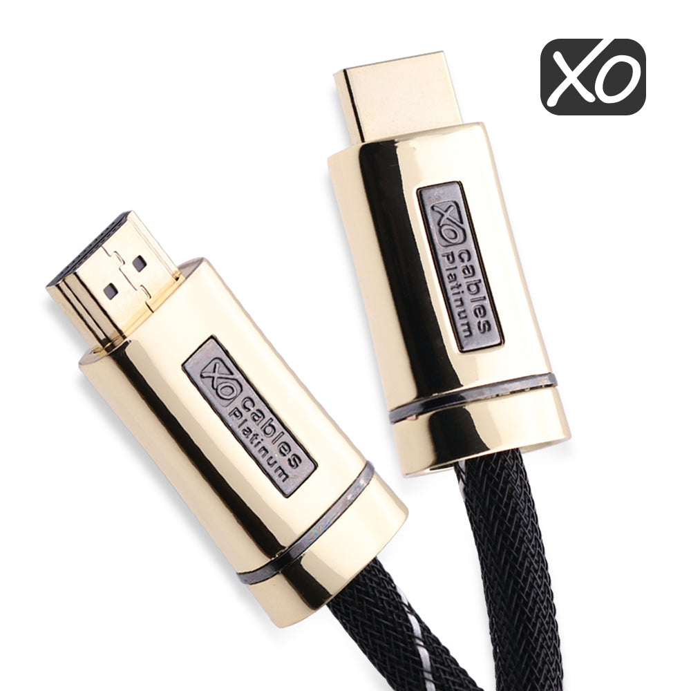 XO Platinum 6m High Speed HDMI Cable - Gold - hdmicouk