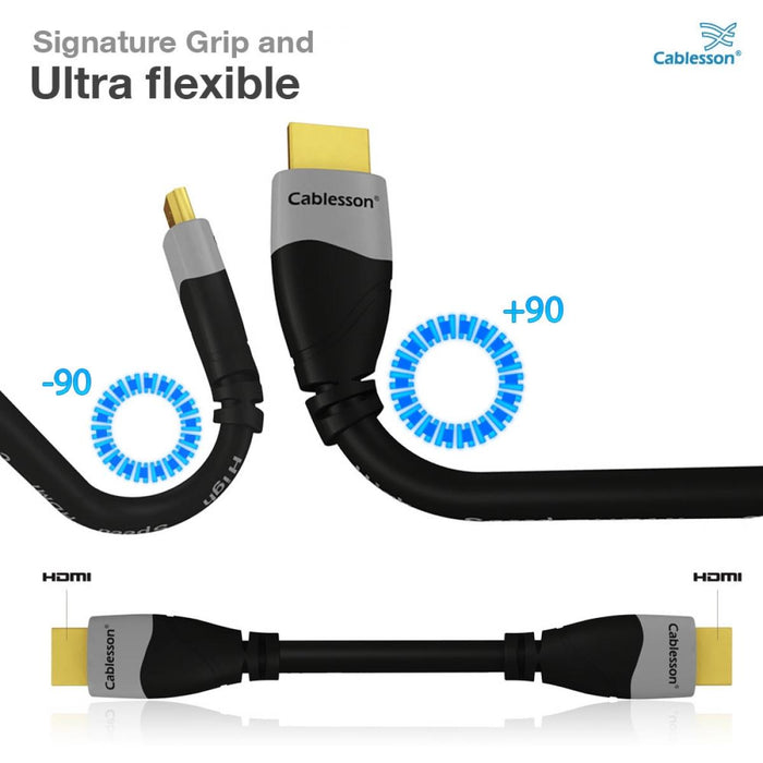 Cablesson Ivuna 1m High Speed HDMI Cable - Black - hdmicouk