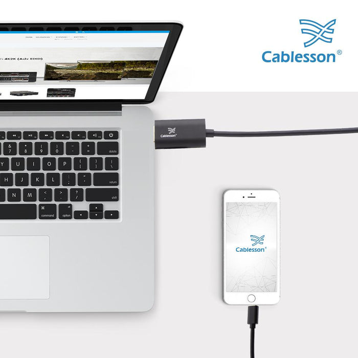 Cablesson USB Type C to HDMI 2.0 Adapter Cable - Male to Male - 4K@60Hz
