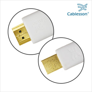 Cablesson 2 Pack Mini DP to HDMI Male Cable - 1m