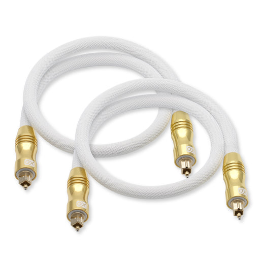 2 Pack of Toslink Optical Cables (1m)