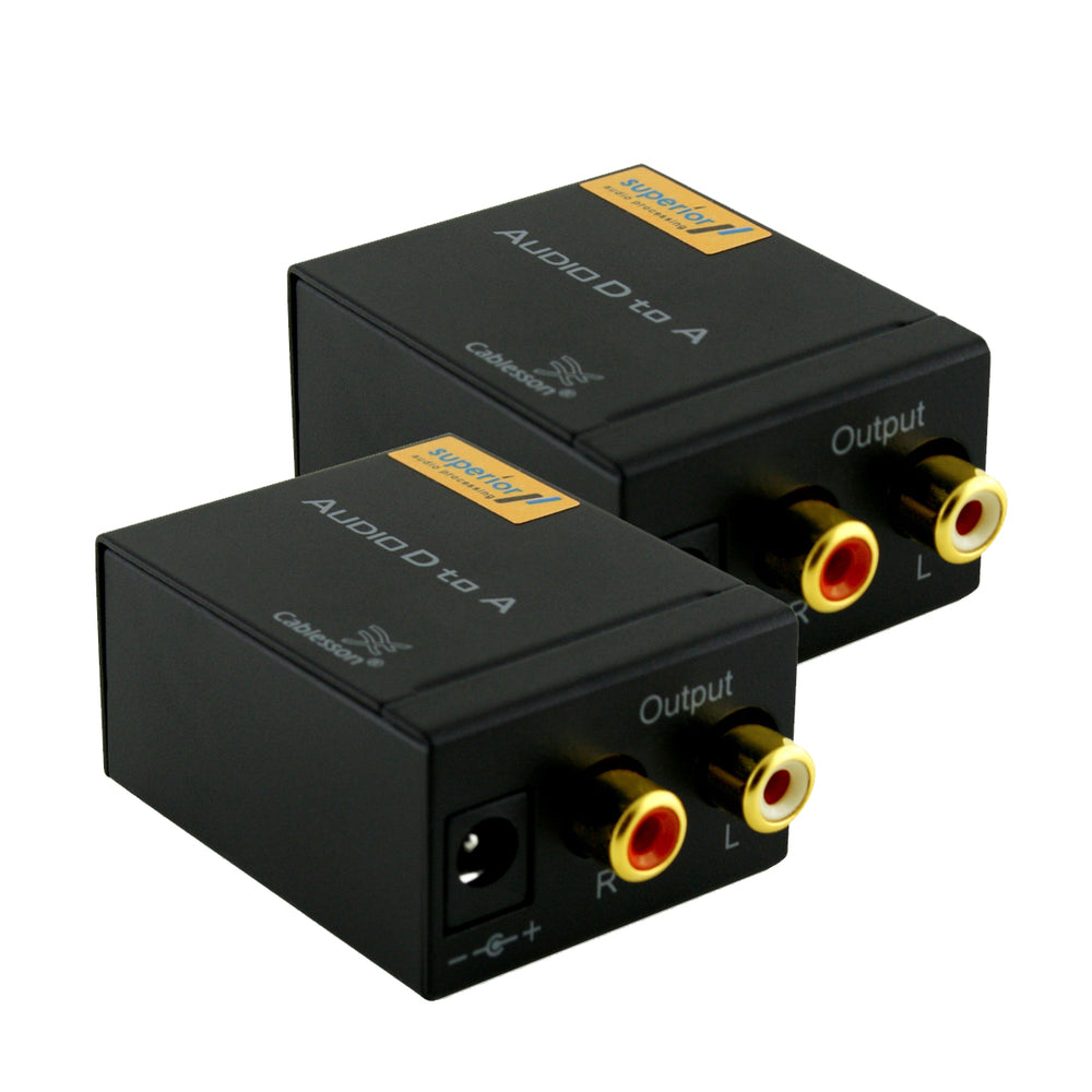 2 Pack Digital to Analogue Audio Converter