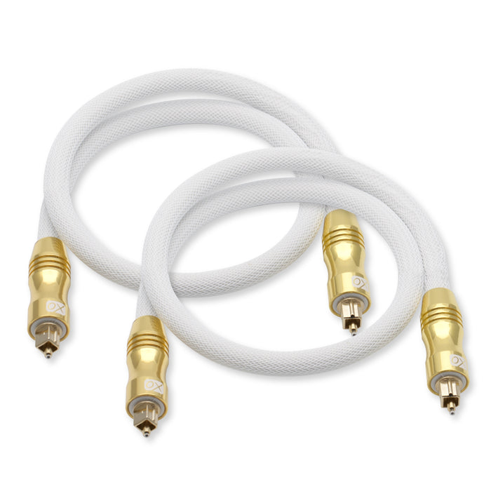 2 Pack of Toslink Optical Cables (1m) - 102325