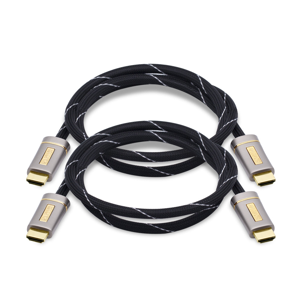 2 Pack of HDMI cables (2m) (XO) - 128250