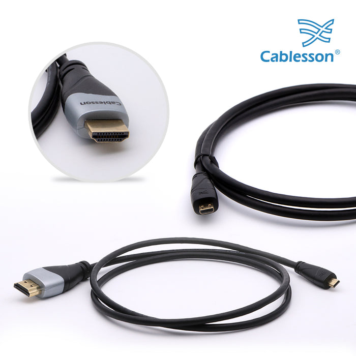 Cablesson Ivuna 2 Pack Micro HDMI Cable - 1.5m