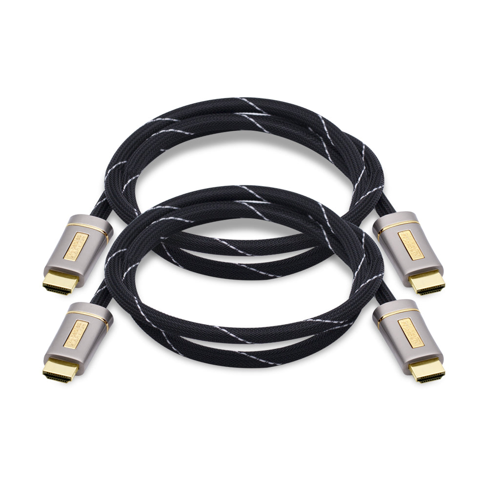 2 Pack of HDMI cables (1m) (XO) Bundled single items