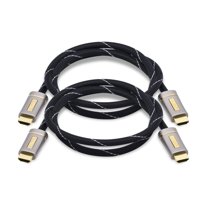 2 Pack of HDMI cables (1.5m) (XO) Bundled single items