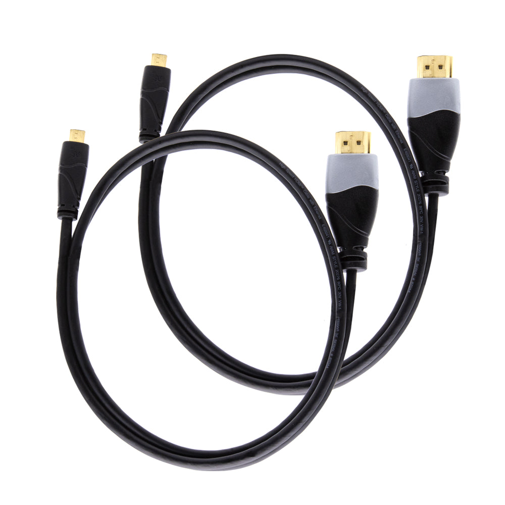 2 Pack Ivuna Micro HDMI Cable (3m) Bundled single items