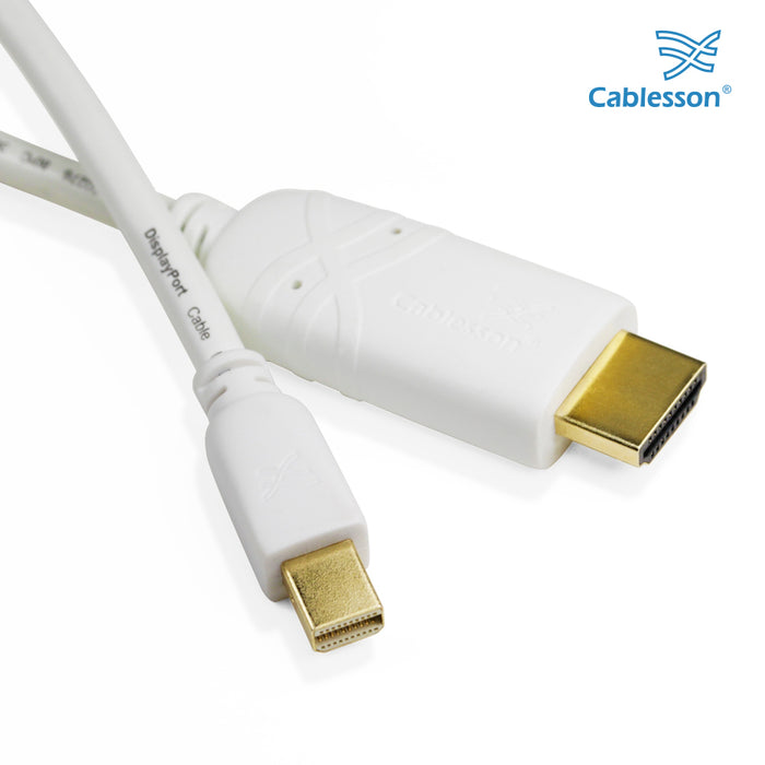 Cablesson Mini DisplayPort to HDMI Male Cable 1m - 2 Pack