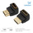 Cablesson HDMI 2.0 Adapter - Right Angle 90 & 270 Degree - 2 Pack