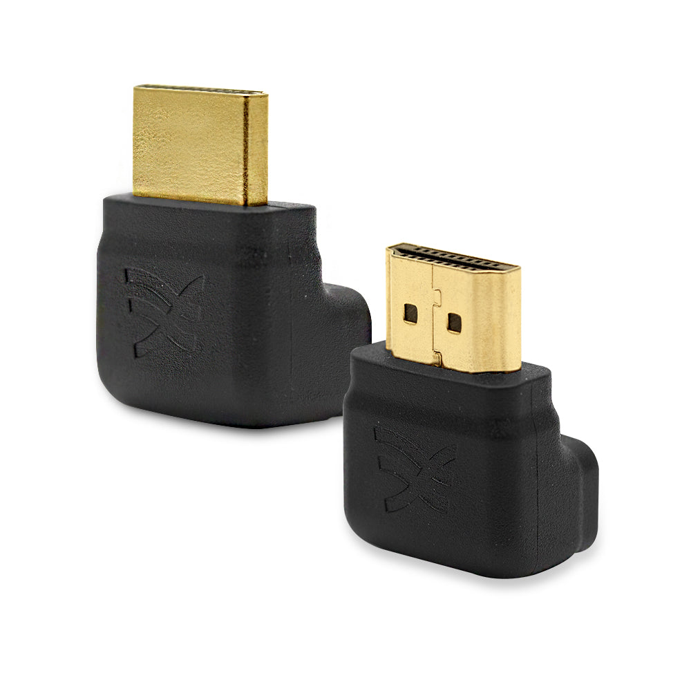 2 Pack Cablesson Right Angle 90 & 270 Degree HDMI Adapter