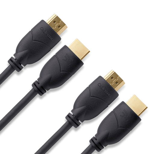 2 Pack Basic 2m High Speed HDMI Cable with Ethernet - Black