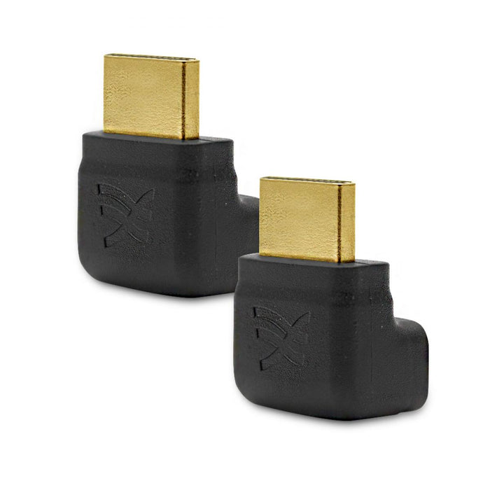 2 Pack Cablesson Right Angle 90 HDMI Adapter