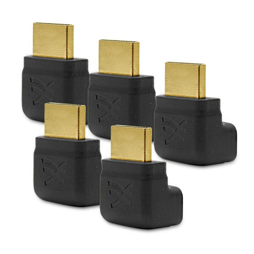 5 Pack Cablesson Right Angle 90 HDMI Adapter
