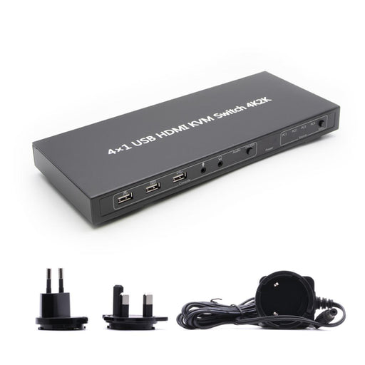 Cablesson - 4X1 USB HDMI KVM SWITCH 4K2K