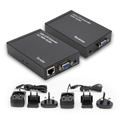 Cablesson - VGA-ET02 Extender 300M With Audio BLACK