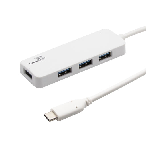 Cablesson USB-C to 4xUSB3.0HUB Cable L=250mm - White