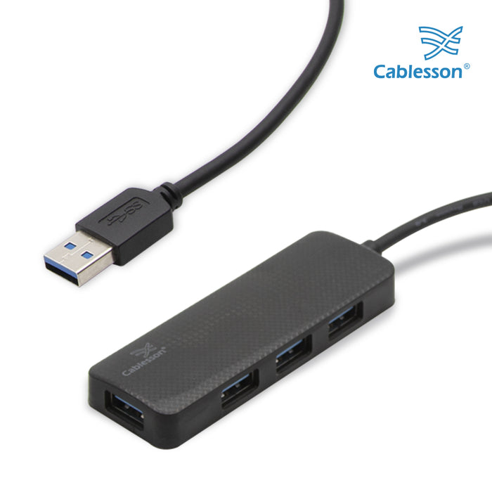 Cablesson USB to 4 x USB 3.0 HUB Cable - Black