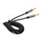 XO - 3.5mm Male to Male 1M (with spring cable) - Black