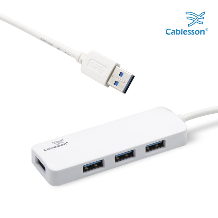 Cablesson USB to 4 x USB 3.0 HUB Cable - White