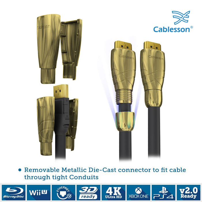 Maestro 2m Ultra Advanced High Speed HDMI Cable with Ethernet - Gold