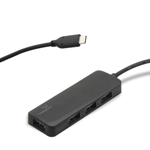Cablesson USB-C to 4xUSB3.0HUB Cable L=250mm - Black