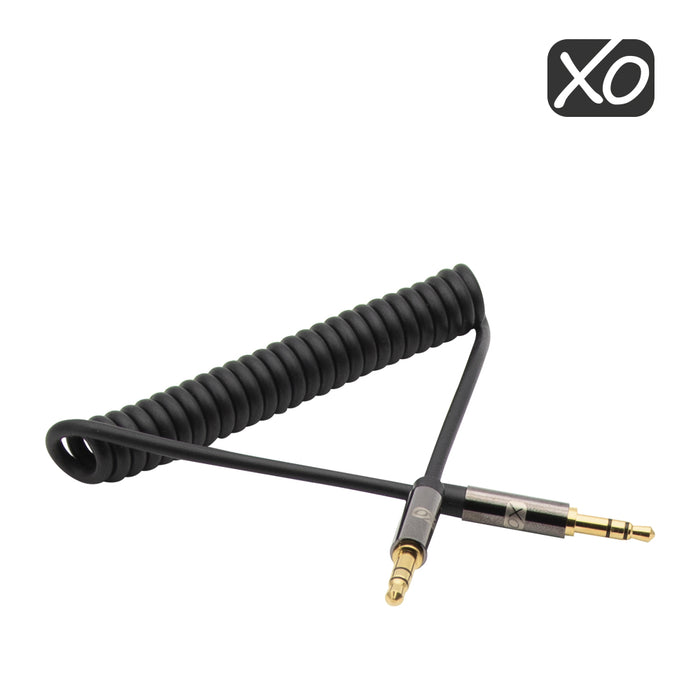 XO - 3.5mm Male to Male 3M (with spring cable) - Black