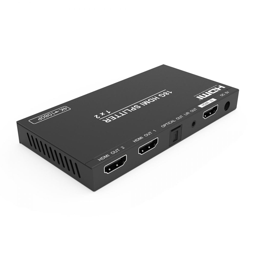 Cablesson HDMI 2.0 1x2 Splitter 18G 4:4:4 with Scaler Audio