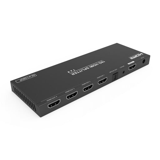 Cablesson HDMI 2.0 1x4 Splitter 18G 4:4:4 with Scaler Audio
