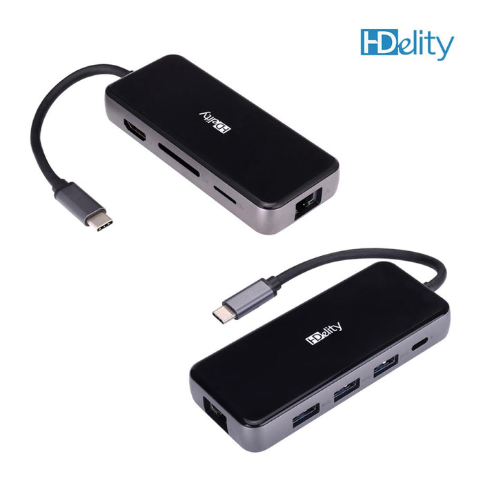 Cablesson USB HUB Type C to 3 x USB 3.0 + HDMI 2.1 + SD + TF Adapter - 8 in 1