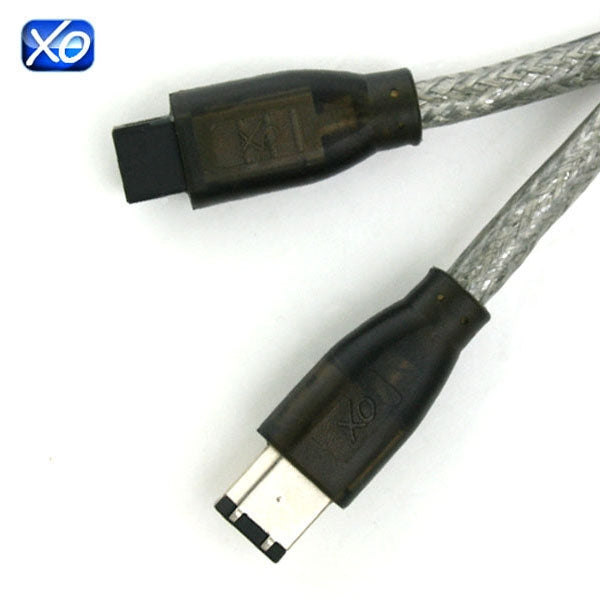 XO FireWire 800 to 400 Cable - 2m - 9 pin (male) to 6 pin (male) - IEEE 1394b (Compatible with MAC and PC) - 2 Metres PRO FusionXLS Cable - hdmicouk