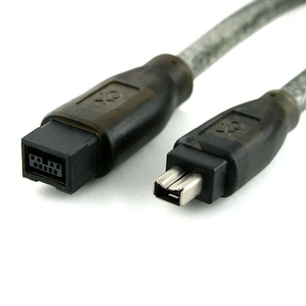 XO FireWire 800 to 400 Cable - 3m - 9 pin (male) to 4 pin (male) - IEEE 1394b (Compatible with MAC and PC) - 3 Metres PRO FusionXLS Cable - hdmicouk