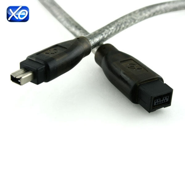 XO FireWire 800 to 400 Cable - 2m - 9 pin (male) to 4 pin (male) - IEEE 1394b (Compatible with MAC and PC) - 2 Metres PRO FusionXLS Cable - hdmicouk