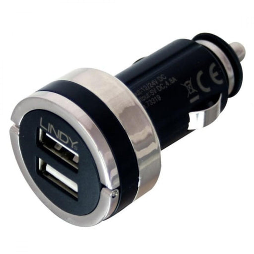 LINDY Dual Smart USB Car Charger 4.8A