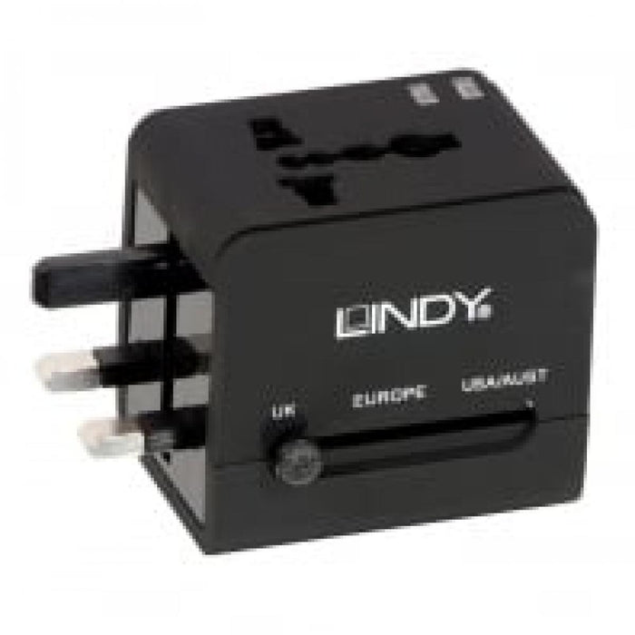 LINDY USB Mains Plug Travel Adapter
