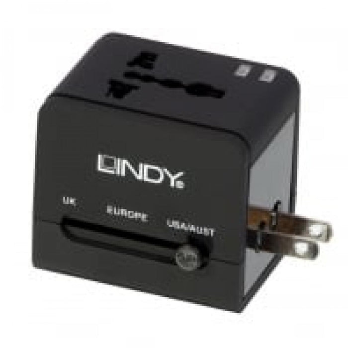 LINDY USB Mains Plug Travel Adapter