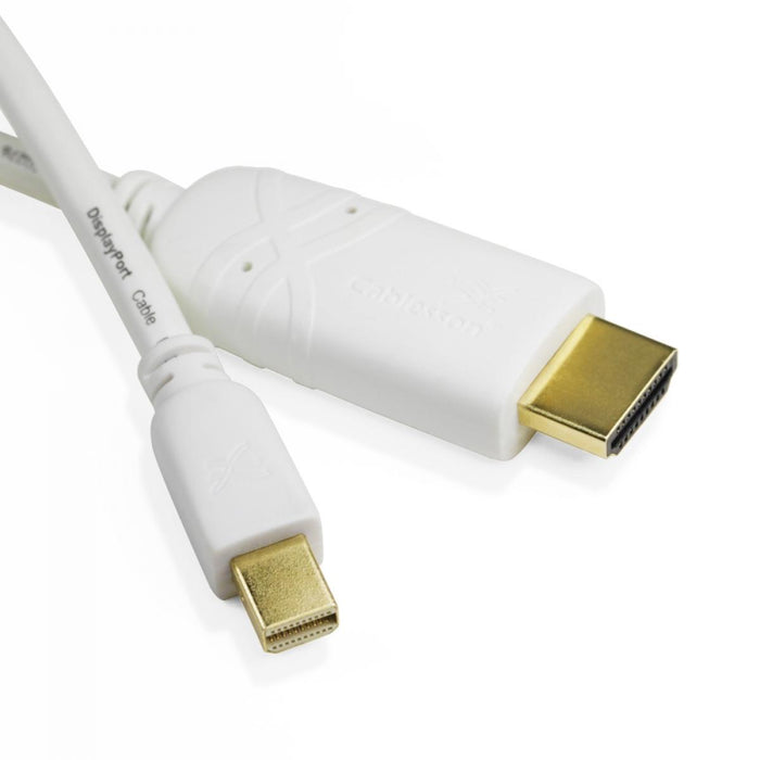 Cablesson Mini Displayport male to HDMI Adapter with Mini DisplayPort male to HDMI male cable 2M ( Bundle )