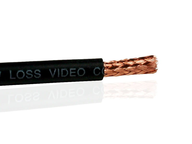 Van Damme Plasma Grade 75 Ohm Standard Video Coaxial Cable, Black 268-306-000 3 Metre / 3M - hdmicouk