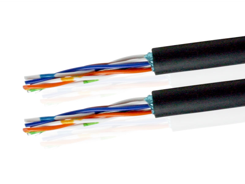 Van Damme Tourcat Cat 5E Flexible Stranded Conductor Cable F/UTP, Black 268-450-000 1 Metre / 1M - hdmicouk