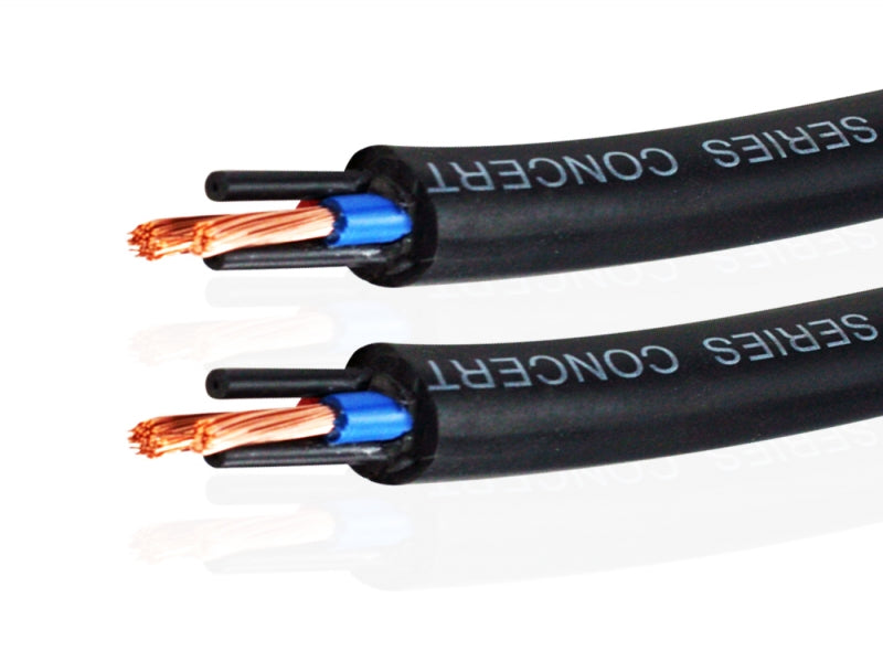 Van Damme Black Series Tour Grade 2 x 4.00mm Twin-Axial Speaker Cable, Black 268-545-000 17 Metre / 17M - hdmicouk