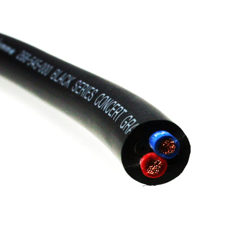 Van Damme Black Series Tour Grade 2 x 4.00mm Twin-Axial Speaker Cable, Black 268-545-000 21 Metre / 21M - hdmicouk