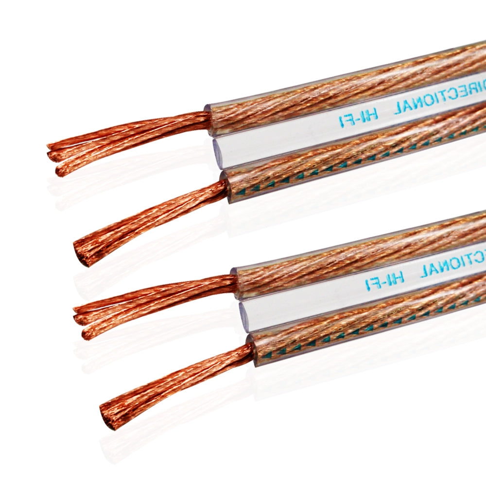 Van Damme 2 x 2.5mm Audio Twin Interconnect Speaker Cable (Total Definition Directional Hi-Fi) 268-502-000 6 Metre / 6M