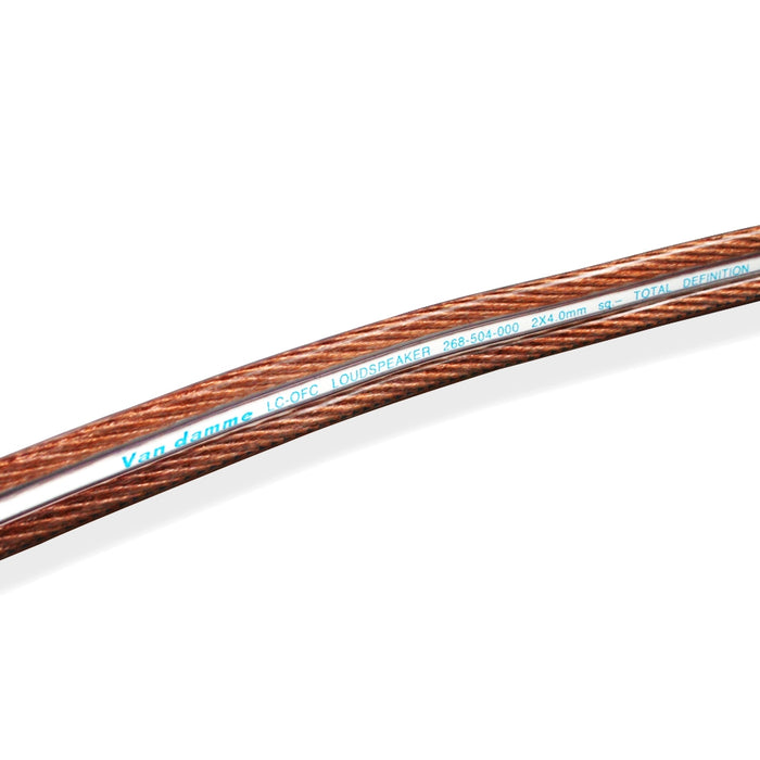Van Damme 2 x 4.0mm Audio Twin Interconnect Speaker Cable (Total Definition Directional Hi-Fi) 268-504-000 4 Metre / 4M - hdmicouk