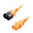 LINDY 2m IEC Extension Cable. Orange