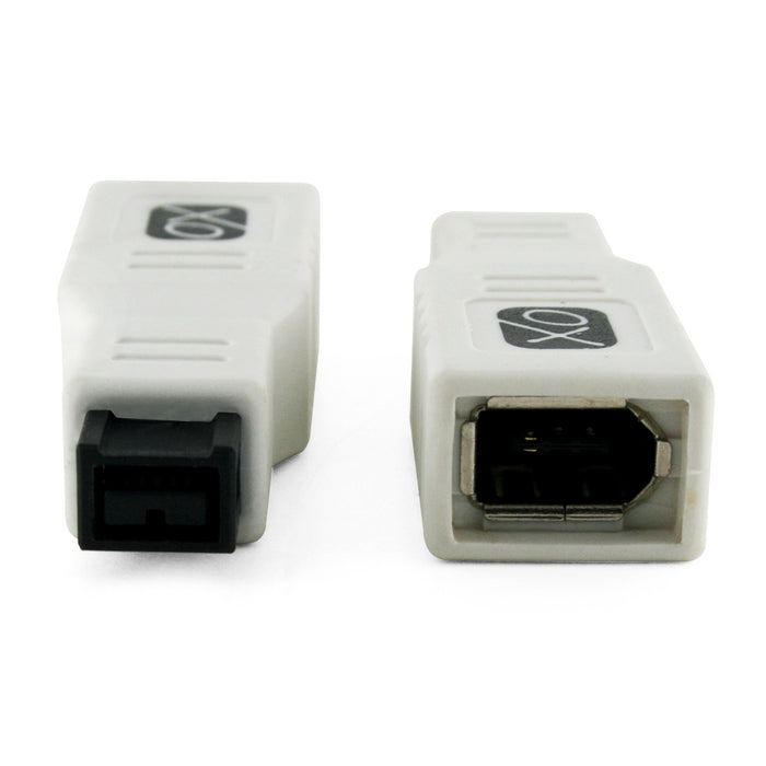 FireWire 400 to 800 Adapter by XOÃƒâ€šÃ‚Â® - 6 pin (female) port to 9 pin (male) FW 800 Connector ** Ultra Compact ** - White - hdmicouk