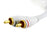 Ivuna RCA male to Female 3.5mm Jack Analogue cable - White, 0.2m - High performance Stereo Audio Adapter Cable - for iPhone, iPod, MP3 to Home Theater, Receiver or any audio device with audio output - hdmicouk