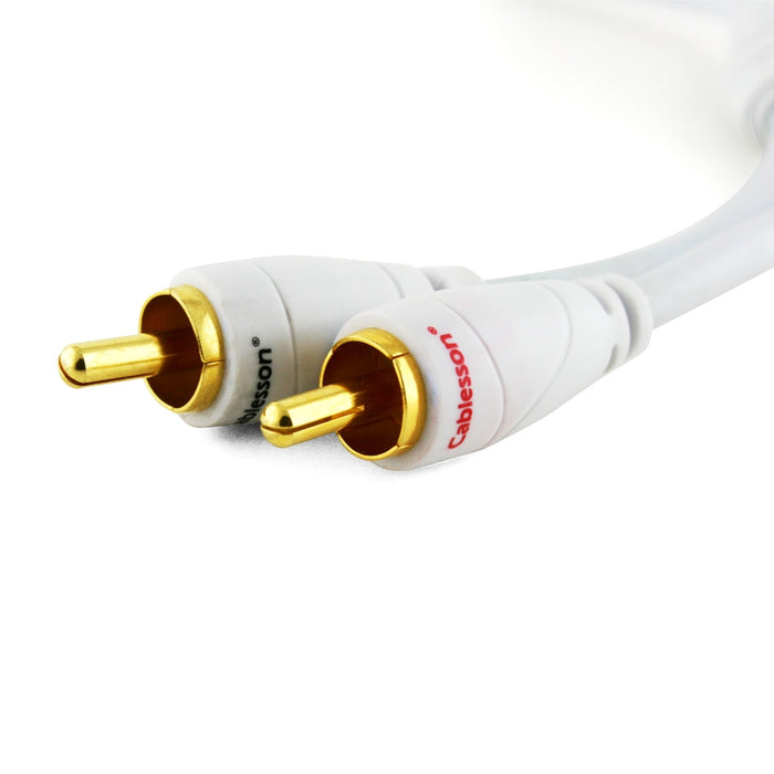 Ivuna RCA male to Female 3.5mm Jack Analogue cable - White, 0.2m - High performance Stereo Audio Adapter Cable - for iPhone, iPod, MP3 to Home Theater, Receiver or any audio device with audio output - hdmicouk