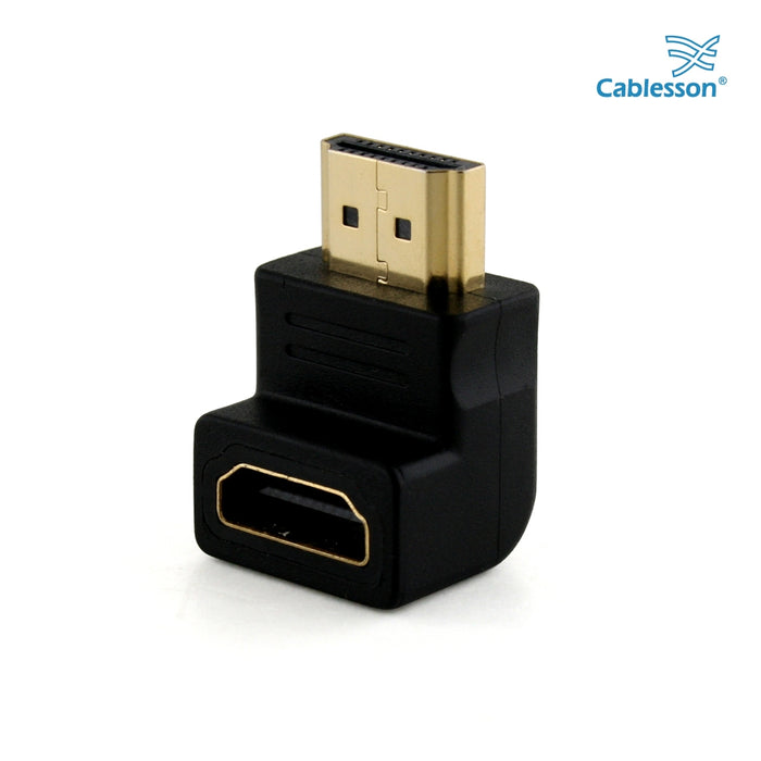 Cablesson Basic 90 Degree Right Angle HDMI Adaptor High Speed 1080p 3D Enabled - hdmicouk