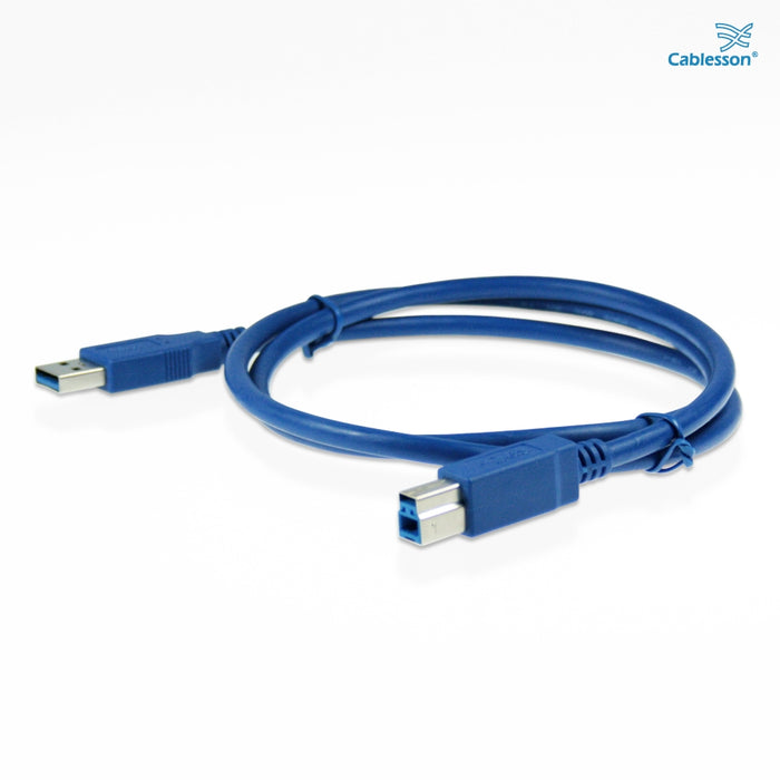 Cablesson USB Version 3.0 A Male to B Male Cable 1M - hdmicouk