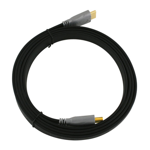 Cablesson Flat 1m High Speed HDMI Cable - Black - hdmicouk